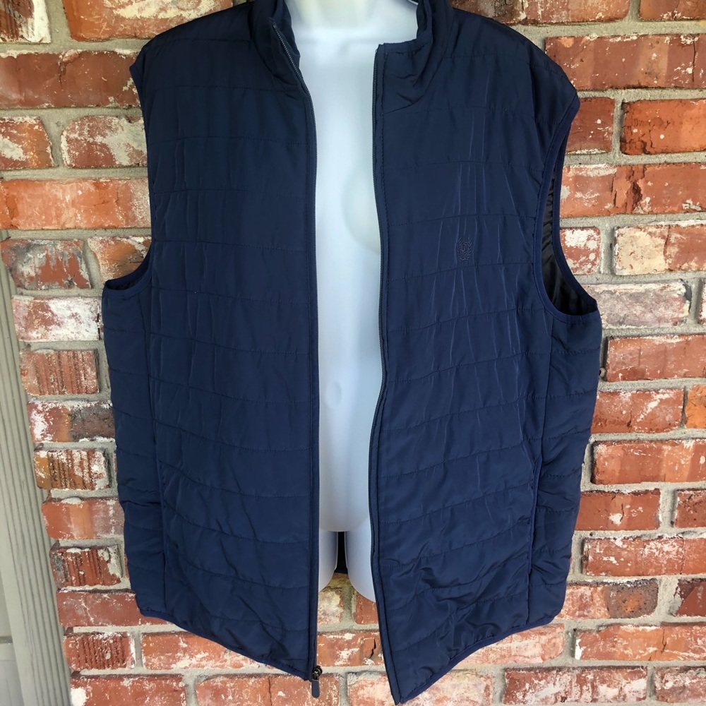 Chaps navy puffer vest size XL - Picture 5 of 9